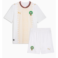 Camiseta Marruecos Segunda Equipación Replica Mundial 2026 para niños mangas cortas (+ Pantalones cortos)